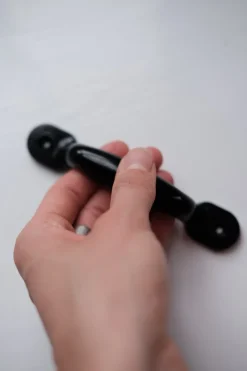 Bøjlegreb • Bakelit • 122 mm • Sort