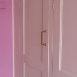 Bøjlegreb • Messing • 87 mm • Rund Fodskive