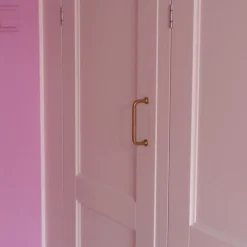 Bøjlegreb • Messing • 96 mm • Rund Fodskive