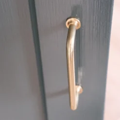 Bøjlegreb • Messing • 96 mm • Rund Fodskive