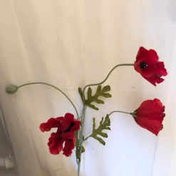 Blomst • Valmue • 3 blomster • Rød