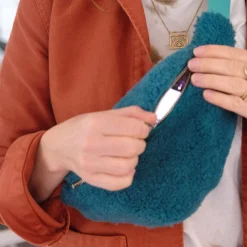 Bæltetaske • Lammeskind • Grøn