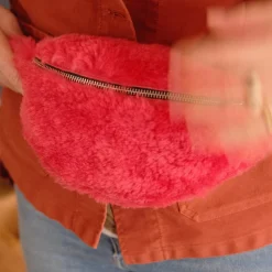 Bæltetaske • Lammeskind • Pink