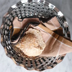 Brødkurv • Rustfrit Stål • Rund