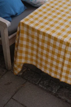 Dug • Hør • 170 x 350 cm • Gule Tern