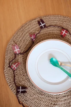 Flagranke • Hæklet • 1,5 meter • Rød