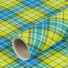 Gavepapir • 10 m • Grøn & Gul tartan