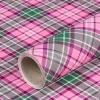Gavepapir • 10 m • Lyserød tartan