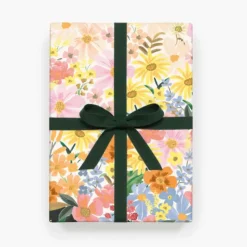 Gavepapir • Blomst • Marguerit • 3 ark • Sendes ikke