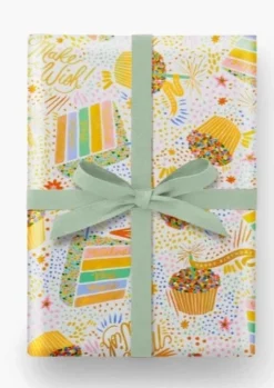 Gavepapir • Make A Wish • Kage • 3 ark • Sendes ikke