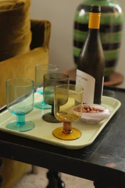 Glas på stilk • Mundblæst • Brændt Orange