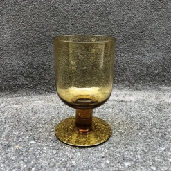 Glas på stilk • Mundblæst • Brændt Orange