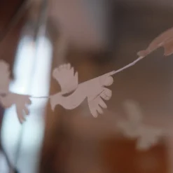 Guirlande • Fugle • Hvid