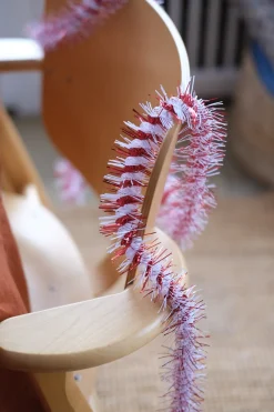 Guirlande • Lametta • 2 meter • Twist Rød & Hvid