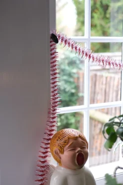 Guirlande • Lametta • 2 meter • Twist Rød & Hvid