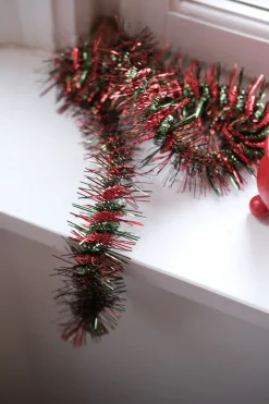 Guirlande • Lametta • 2 meter • Twist Rød & Grøn