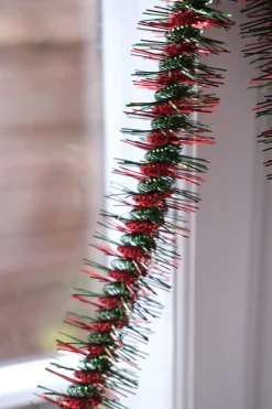 Guirlande • Lametta • 2 meter • Twist Rød & Grøn