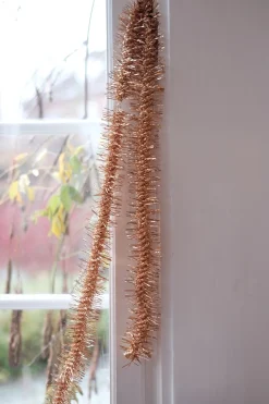 Guirlande • Lametta • 2 meter • Twist Kobber