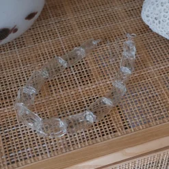 Halskæde • Mundblæst Glas • Klar