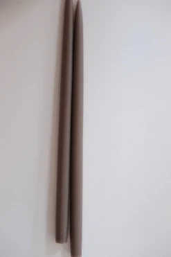 Hånddyppede lys • 45 cm • Nougat