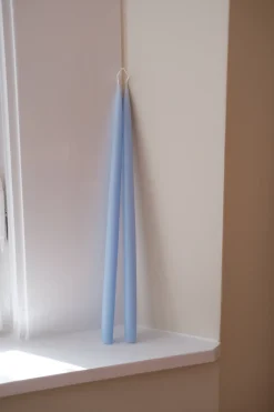 Hånddyppede lys • 45 cm • Pastel Blue
