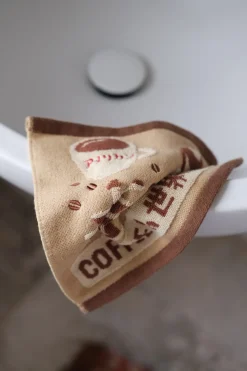 Håndklæde • 25 x 25 cm • Kaffe