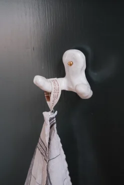 Håndlavet Knage • Dobbelt • Hvid • Stor