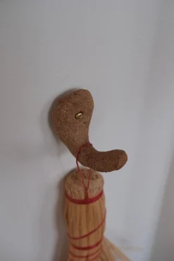 Håndlavet Knage • Enkelt • Brun • Stor