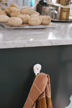 Håndlavet Knage • Enkelt • Hvid • Stor