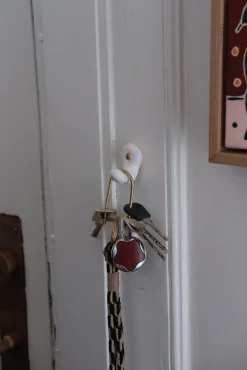 Håndlavet Knage • Enkelt • Hvid • Lille