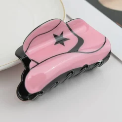 Hårklip • Cowboy hat • Lyserød