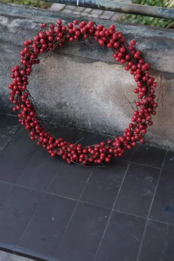 Julepynt • Dekoration • Rønnebær Krans • 45 cm