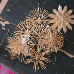 Julepynt • Dekoration • Strå • 12 stk