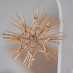 Julepynt • Dekoration • Strå • 12 stk