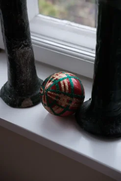 Julepynt • Kugle • Skotskternet • Rød • 1 stk