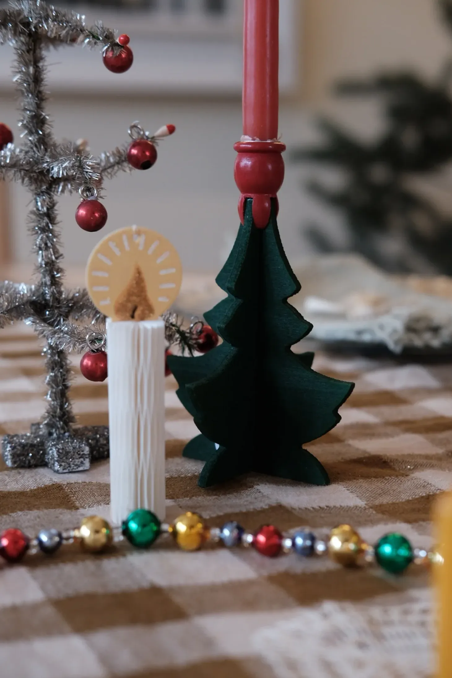 Julepynt • Lysestage • Juletræ • Lille