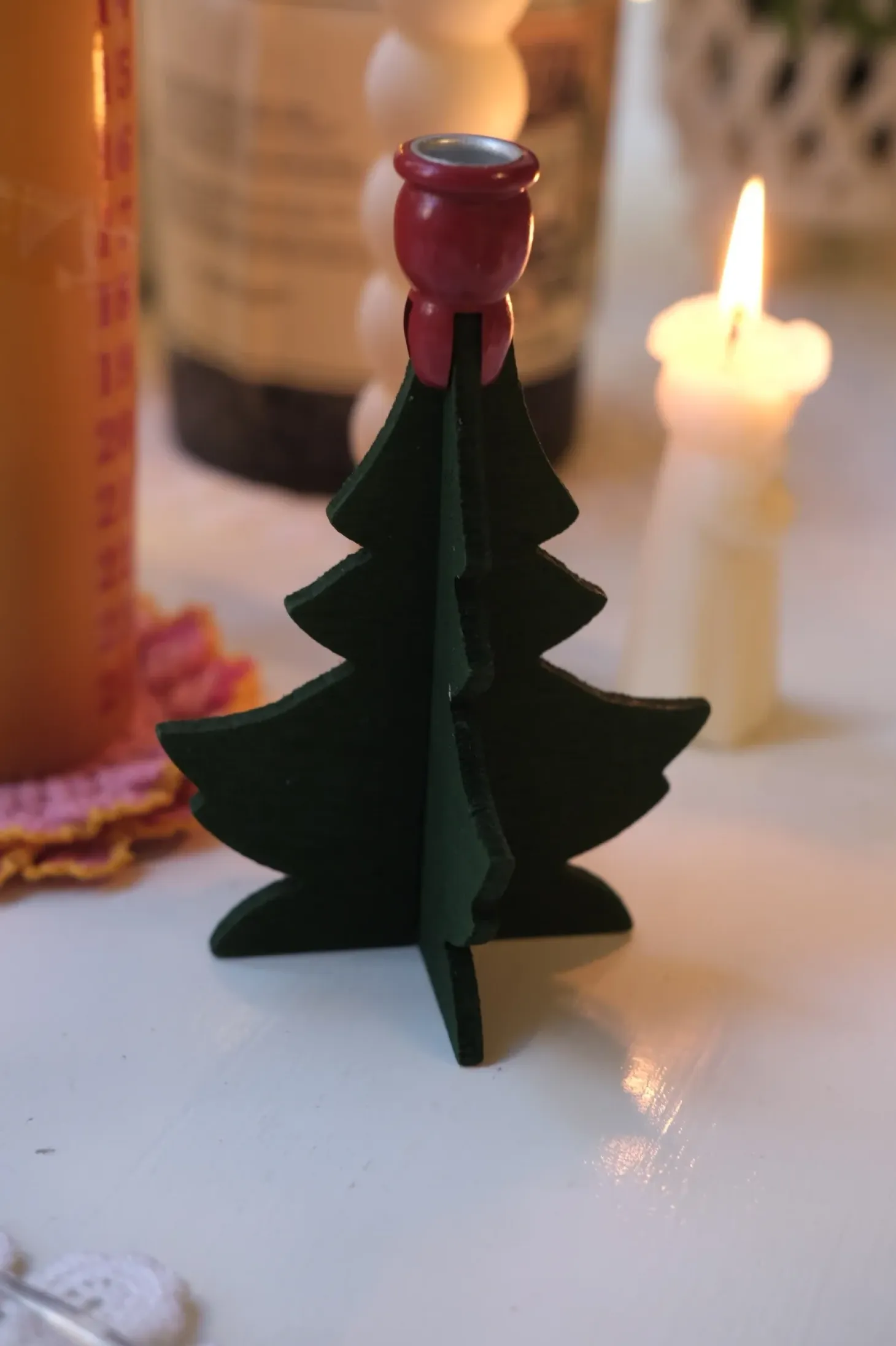 Julepynt • Lysestage • Juletræ • Lille