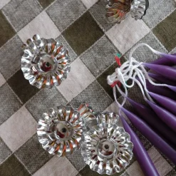 Julepynt • Lysestage til Juletræet • Sølv • 10 stk