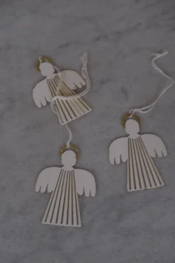 Julepynt • Papir • 3 stk • Engle