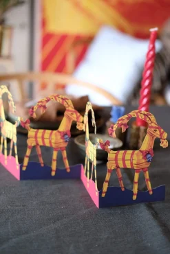 Julepynt • Papirguirlande • Stråbuk