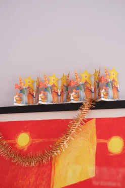 Julepynt • Papirguirlande • Luciabarn • Stor