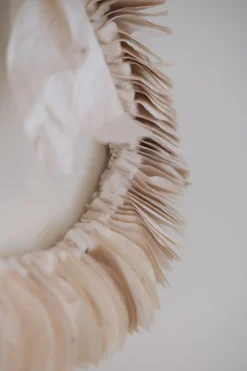 Julepynt • Papirskrans • Ø30 • Hvid