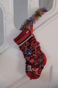 Julesok • Strikket • Rød