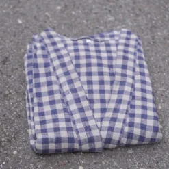 Kimono • M • Hør Blå Gingham