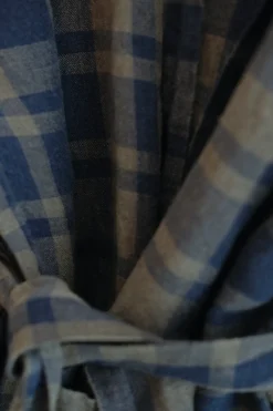 Kimono • XL • Blå og Grå • Skotsk Tern