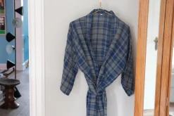 Kimono • XL • Blå og Grå • Skotsk Tern