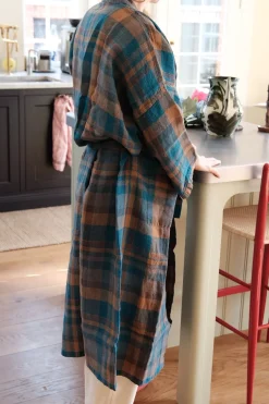 Kimono • XL • Tartan Bleu Paon • Ternet