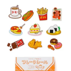 Klistermærke • 30 stk • Mad • 2 cm