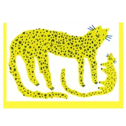 Kort • Leopard og baby