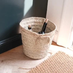 Kurv • Opbevaringkurv • Lille • Flettet Siv